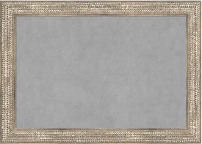 Amanti Art Silver Framed Magnetic Board 30x42 Large Vision Board by AmantiArt