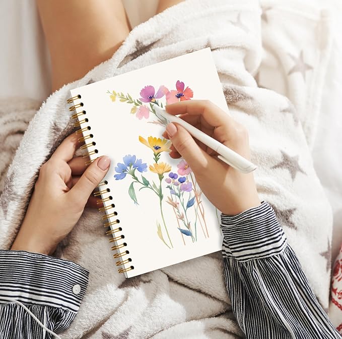 JWVK Vintage Wild Flower Botanical Plant Notebook 06, Rustic Spring Floral - Image 5