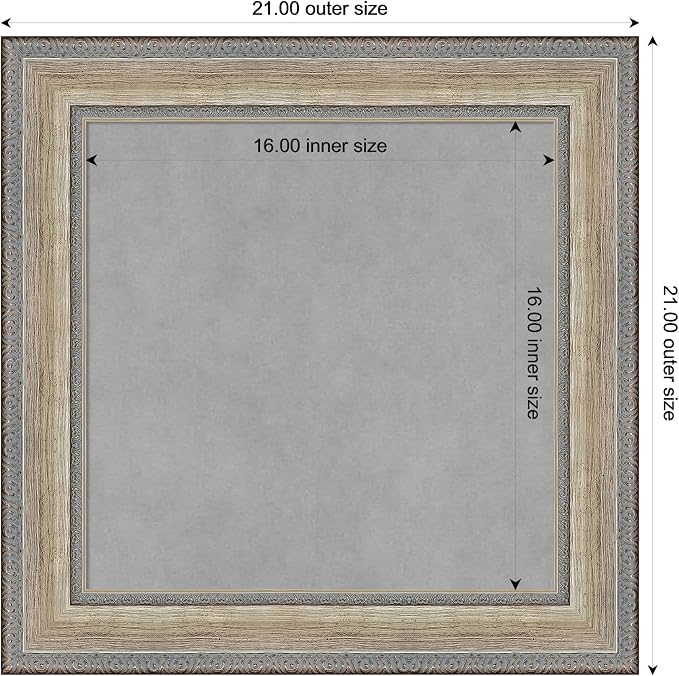 Amanti Art Silver Framed Magnetic Board 21x21 Small Vision Board - Image 4