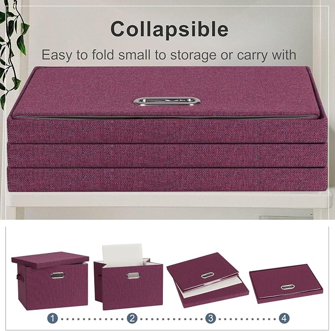 Graciadeco Large 17" 36 Quart Collapsible Stackable Storage Bins - Image 4