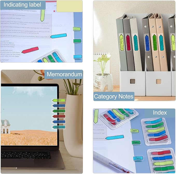 Golcellia 3 X 300 Tablets, Transparent Sticky Notes, Page Markers, Book Tabs - Image 8