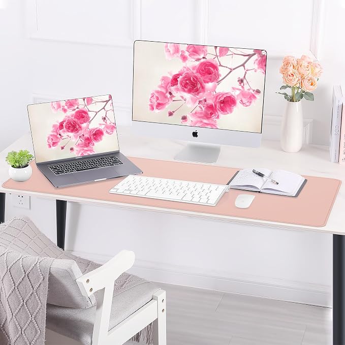 AFIING Leather Desk pad Protector, Large Non-Slip Office Desk Mat - Image 5