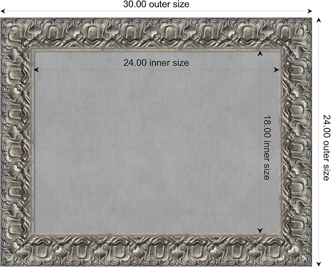 Amanti Art Silver Framed Magnetic Board 24x30 Medium Vision Board - Image 4