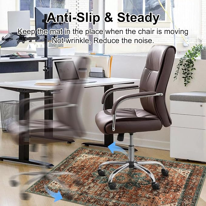 Anidaroel 36"x48" Chair Mat for Hardwood Floor/Tile Floor, Desk Chair Mat for - Image 5