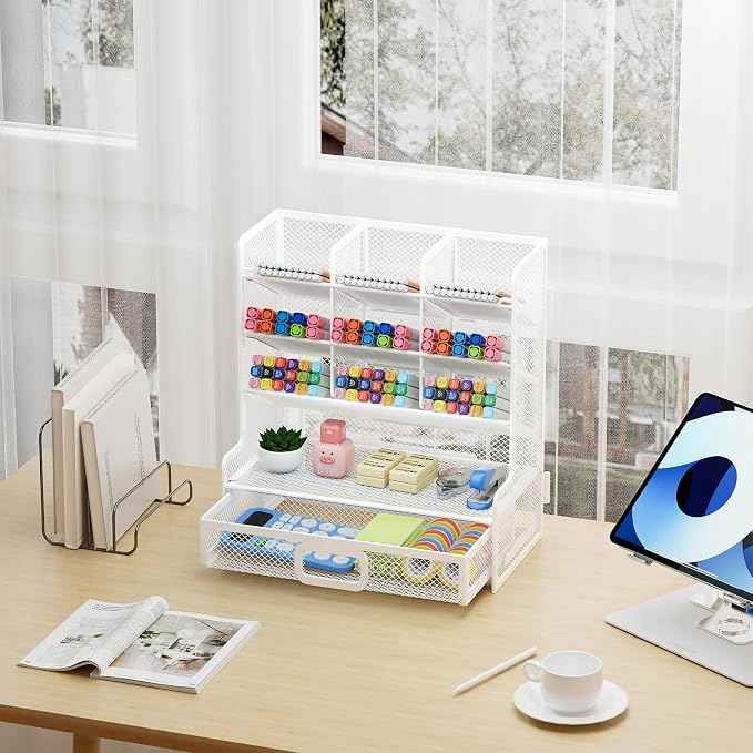 Marbrasse Larger Mesh Desk Organizer