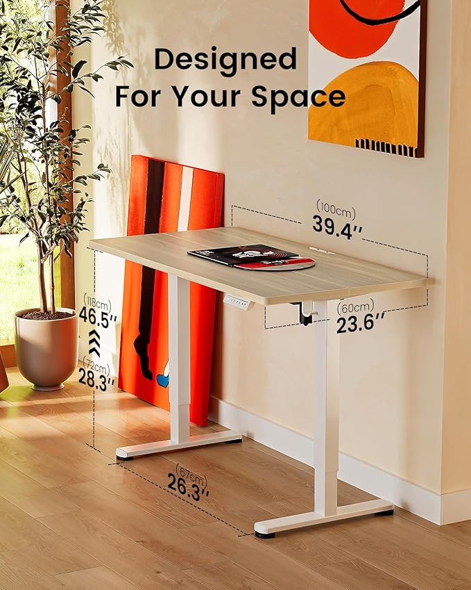 ErGear Height Adjustable Electric Standing Desk, 40 x 24 Inches Sit Stand up - Image 3