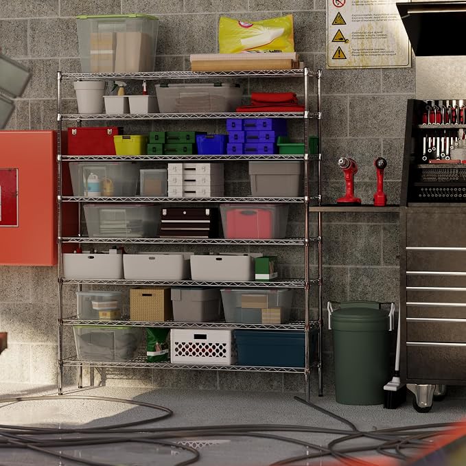 Regal Altair 14" Deep x 60" Wide x 74" Height Wire Shelving Kit | 8-Tier | NSF - Image 2