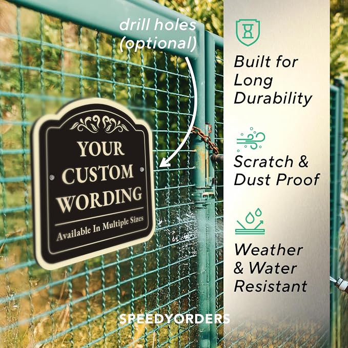 Custom Decorative Outdoor Metal Signs, Personalized Aluminum Signs, Waterproof - Image 6