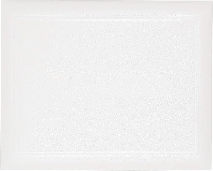 GraduationMall 8.5"x11" Smooth Padded Diploma Cover Certificate Holder White - Image 2