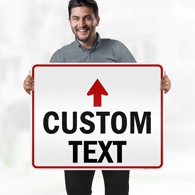 Custom Arrow, Custom Directional Sign, Up Arrow, 24x30 Inches, 3M EGP Reflective - Image 2