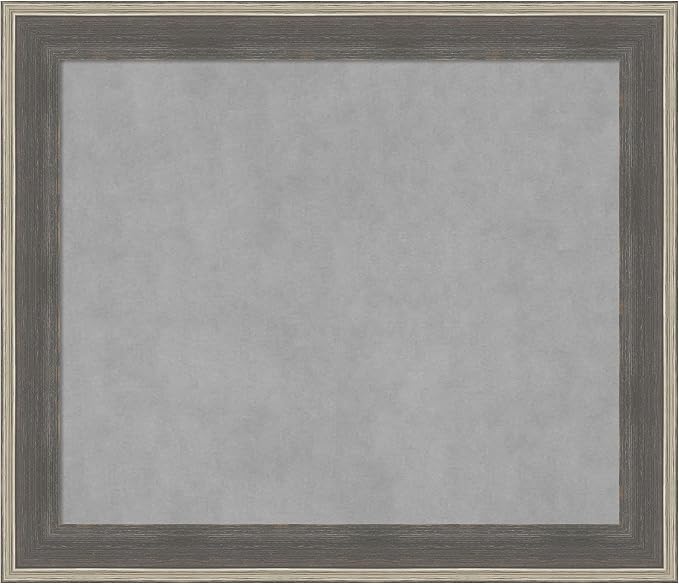 Amanti Art Grey Framed Magnetic Board 25x29 Medium Vision Board by AmantiArt