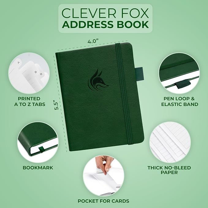 Clever Fox Address Book with alphabetic tabs - Image 2