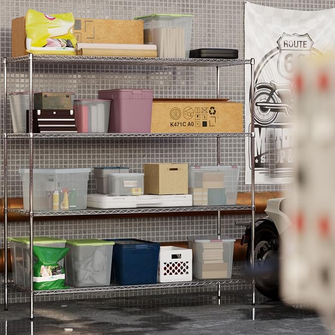 Regal Altair 24" Deep x 72" Wide x 74" Height Wire Shelving Kit | 4-Tier | NSF - Image 7