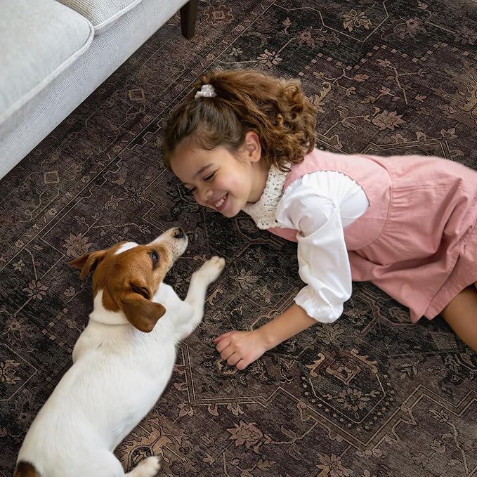GENIMO 2'6"x6 Runner Rugs for Hallway, Machine Washable Non Slip Vintage Rugs - Image 7