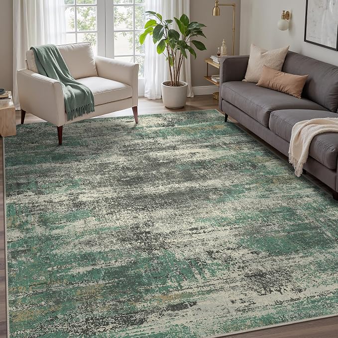 GENIMO Washable Rug-6x9 Area Rugs Lightweight Low Pile Carpet by GENIMO
