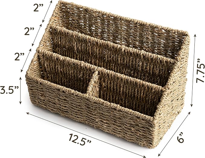 KOLWOVEN Magazine Display Holder- Mail Organizer Countertop- Mail Holder l Bill - Image 2