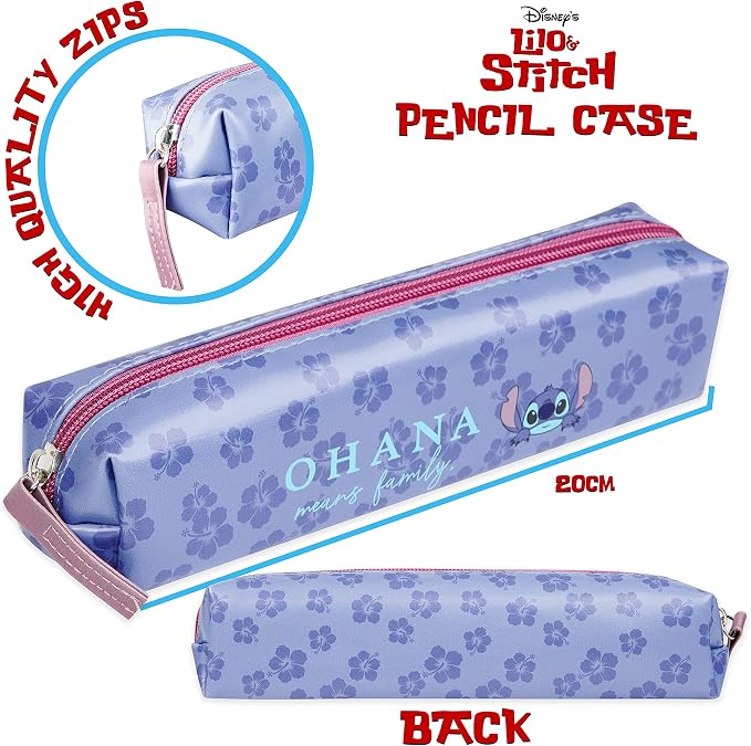 Disney Stitch Stationery Supplies Set Notebook Pencil Case & Ballpoint Pens or - Image 6