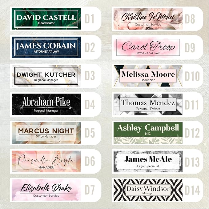 Acrylic Desk Name Plate Personalized - Image 2