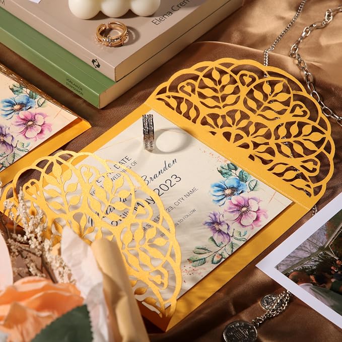 25 Sheets Gold Shimmer Cardstock 8.5 x 11Inch Metallic Card Stock 250GSM/92LB - Image 6