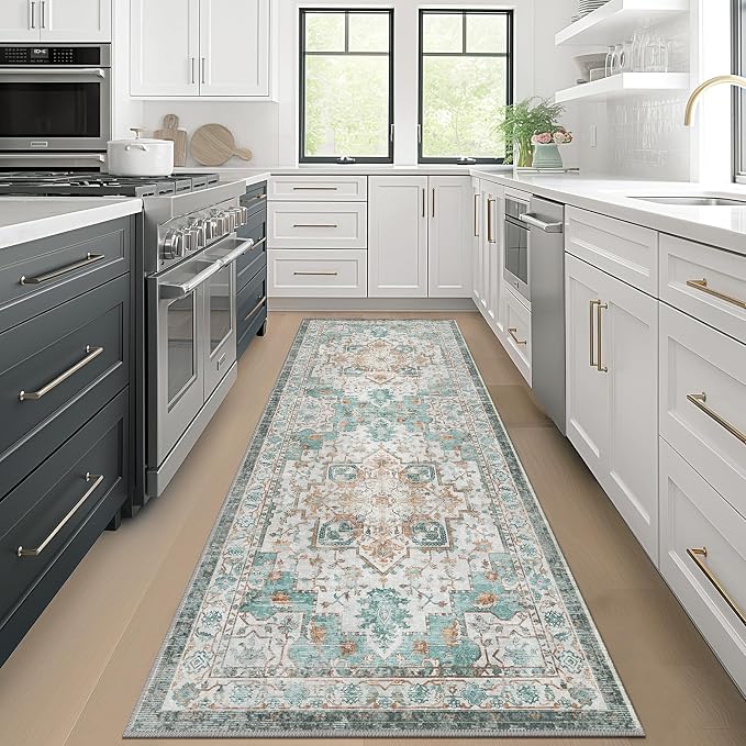 GENIMO 2x7 Runner Rugs for Hallway, Machine Washable Non Slip Vintage Rugs - Image 3