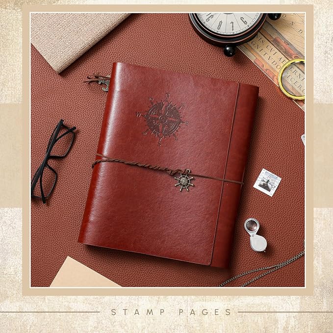 Lewtemi Stamp Collecting Albums Set Stamp Collection Book Include 20 Pages - Image 3