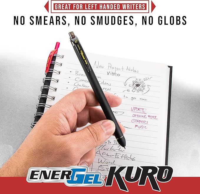 Pentel EnerGel Kuro Shades of Leaves, Retractable Liquid Gel Pen - Image 4