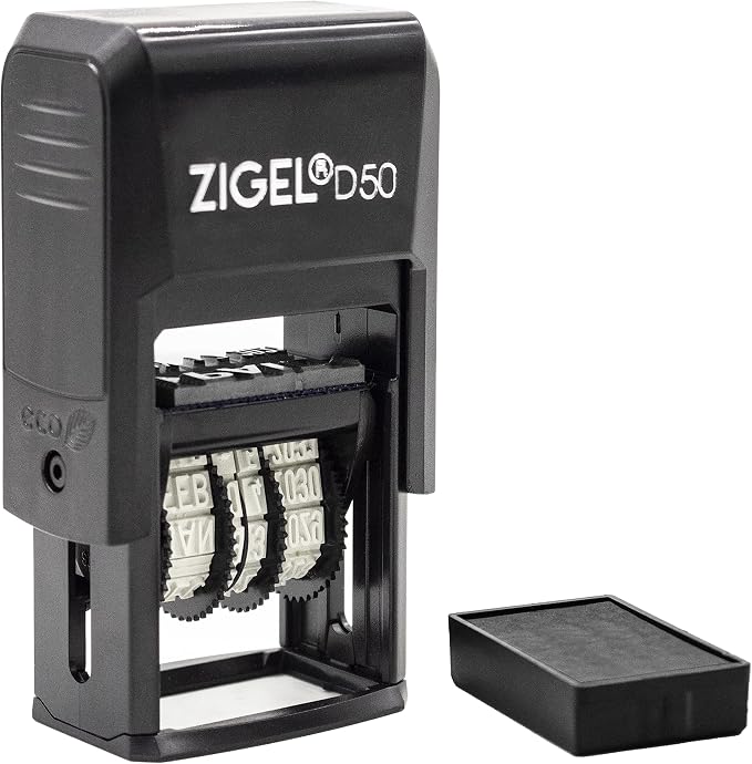 ZIGEL D50 Date Stamp with Entered - Image 3