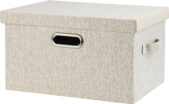 Graciadeco Medium 15" 21 Quart Collapsible Stackable Storage Bins by GraciadecoStorage