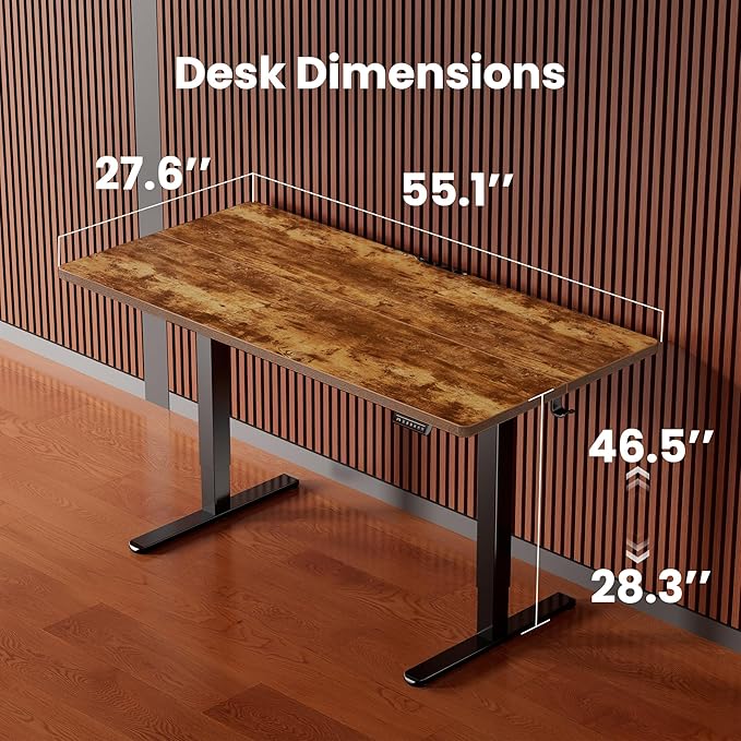 ErGear Height Adjustable Electric Standing Desk, 55 x 28 Inches Sit Stand up - Image 3