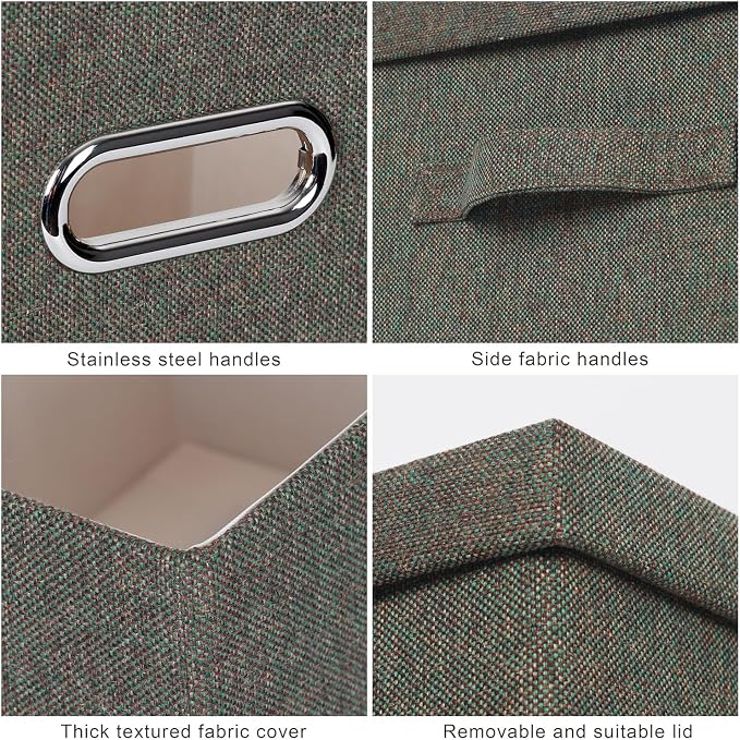 Graciadeco Large 17" 36 Quart Collapsible Stackable Storage Bins - Image 7
