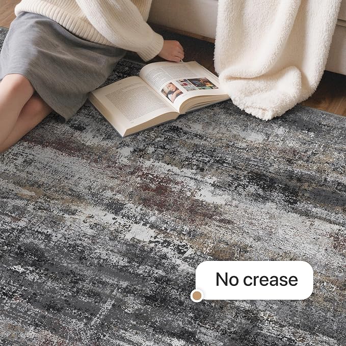 GENIMO No Crease Non Slip 8x10 Area Rugs - Image 6