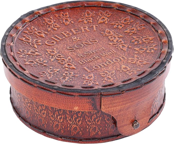 Brass Sundial Compass in Leather Case – Unique Nautical Gifts - Image 8