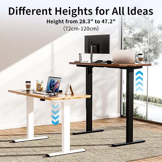 BIZUM Electric Standing Desk Frame, Height Adjustable Sit Stand Desk Base - Image 8