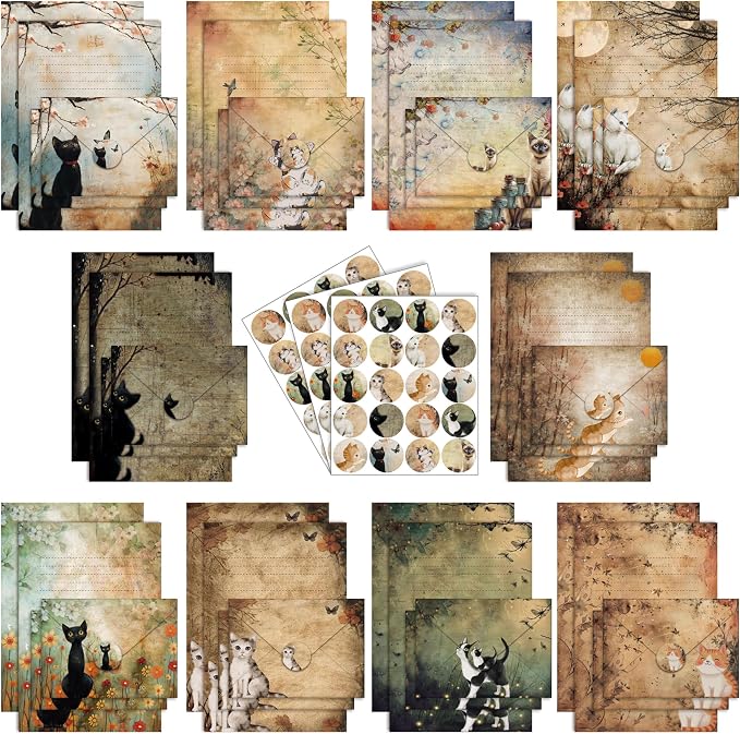 TaoBary 160 Pcs Stationery Paper Set 50 Double Sided Stationery Papers by TaoBary