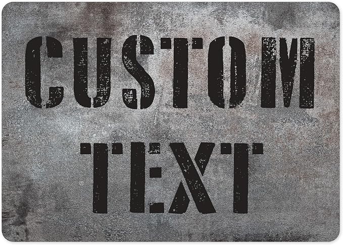 Custom Sign, Custom Street Sign, 11 Font Colors, 13 Font Styles, 4 Hole Options by MySignCenter