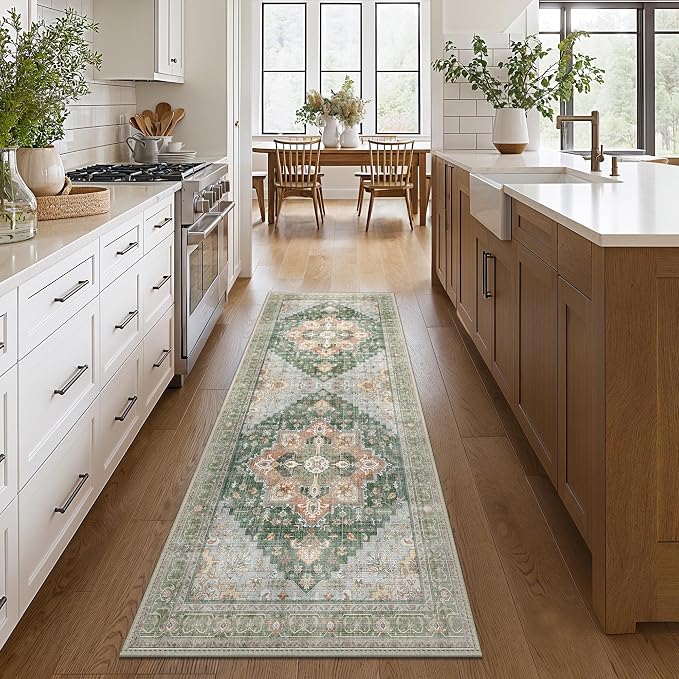 GENIMO 2x5 Runner Rugs for Hallway, Machine Washable Non Slip Vintage Rugs - Image 2