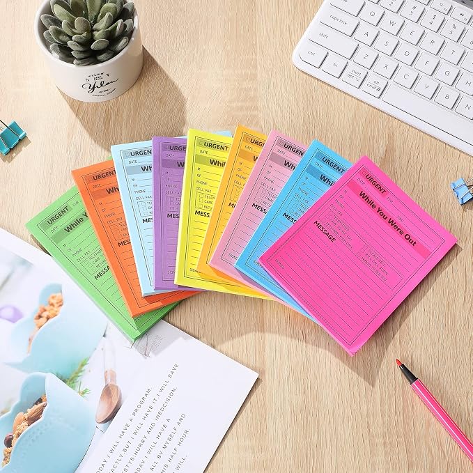 Eaasty 9 Pieces While You were Out Pads 4 x 5 Inches Assorted Colors Sticky - Image 3