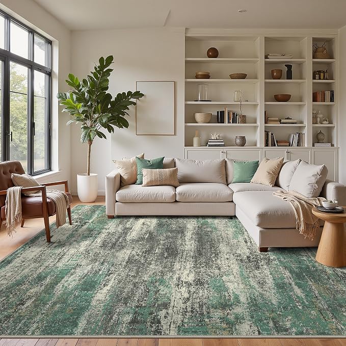 GENIMO Washable Rug-6x9 Area Rugs Lightweight Low Pile Carpet - Image 3