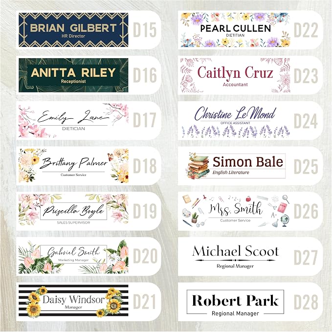 Acrylic Desk Name Plate Personalized - Image 3