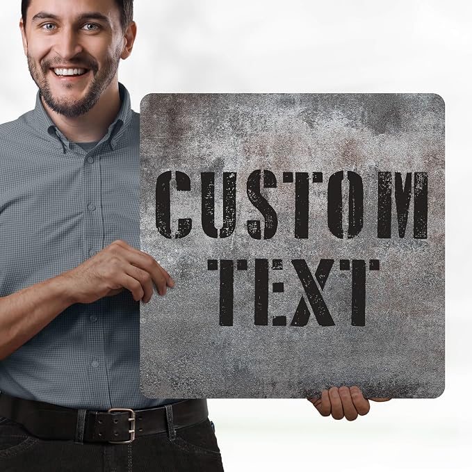 Custom Sign, Custom Street Sign, 11 Font Colors, 13 Font Styles, 4 Hole Options - Image 2