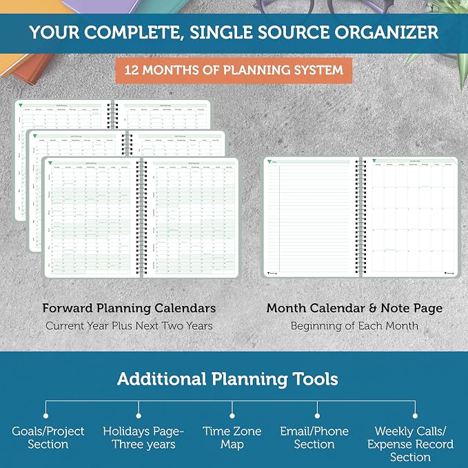 Planner Pad Spiral Bound January-December 2026/ Calendar Year 8 1/2" x 11" - Image 4