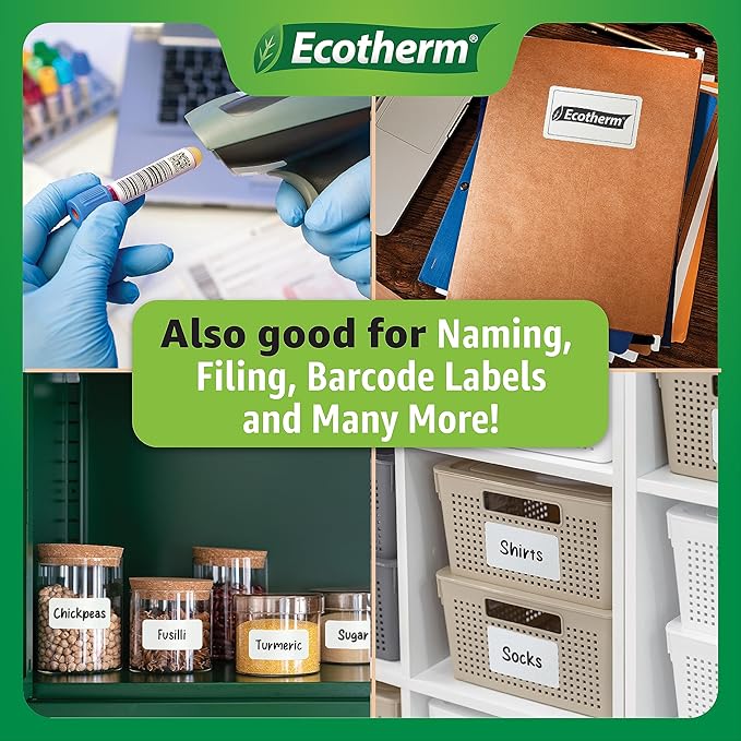 4" x 1" Thermal Labels | 6 Rolls | 15000 Labels | fits Zebra, Offnova Thermal - Image 8