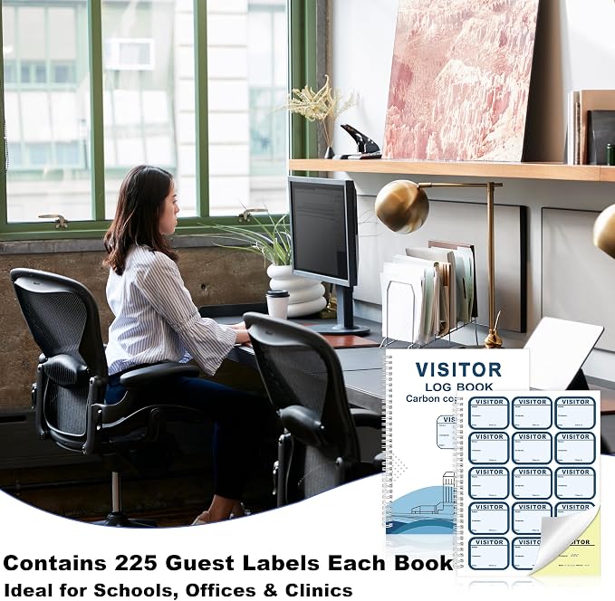2 Pack of Visitor Badges Log - Image 6