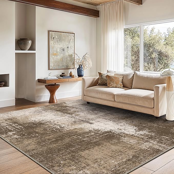 GENIMO Washable Area Rugs for Living Room, 8x10 Vintage Non Slip Rugs, Low Pile - Image 2