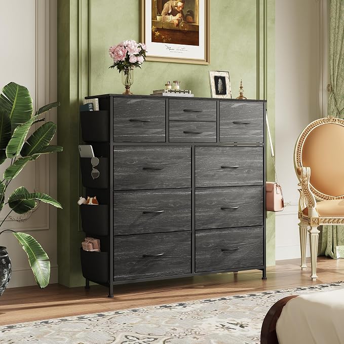 WLIVE Dresser for Bedroom with 10 Drawers, Fabric Dresser Chest of Drawers with - Image 2