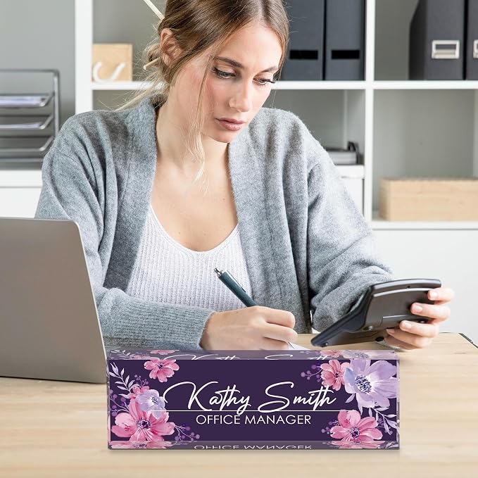 Personalized Name Plate for Desk, Custom Desk Name Plate, Acrylic Name Plate - Image 6