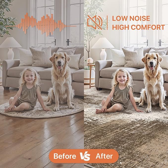 GENIMO Washable Area Rugs for Living Room, 8x10 Vintage Non Slip Rugs, Low Pile - Image 8