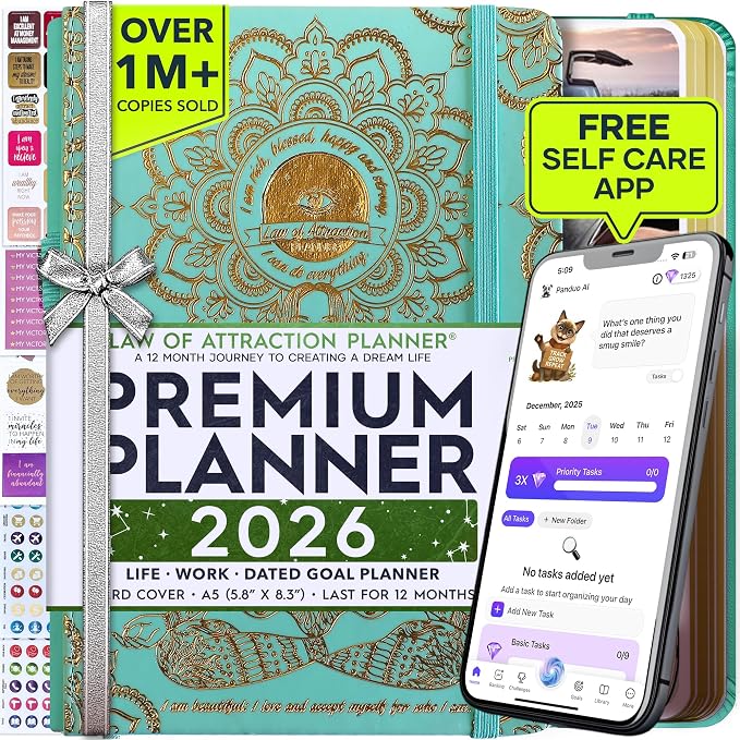 Law of Attraction Planner 2026 Deluxe by FreedomMastery