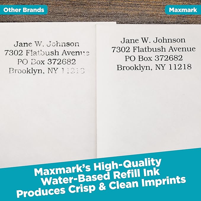 MaxMark Premium Refill Ink for self Inking Stamps and Stamp Pads, Crimson Red - Image 2