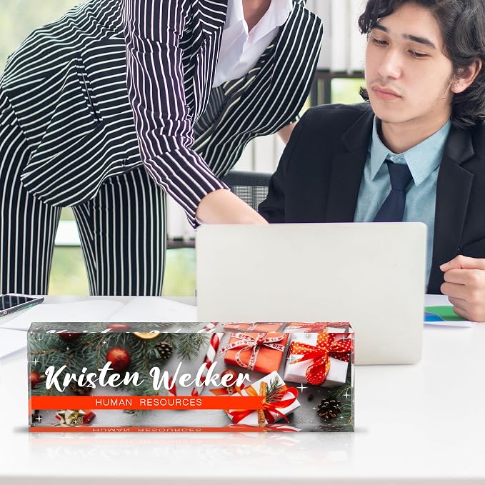 Personalized Name Plate for Desk Custom Acrylic Desk Name Plate Custom Employee - Image 4